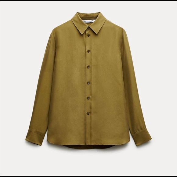 NWT ZARA 100% SILK SLIM SHIRT ZW COLLECTION SIZE S &  M
🚨PRICE FIRM NO DISCOUNT - Picture 12 of 12